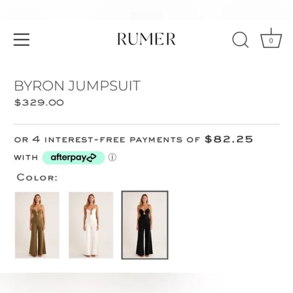 Rumer Byron Linen Jumpsuit In White size M NWOT - Picture 10 of 15